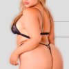 lenceria para mujer curvy color negro