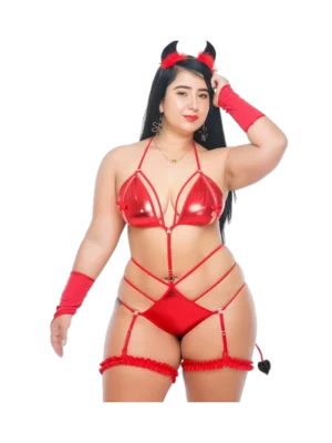 Disfraz de diabla para mujer gordita