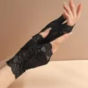 guantes de encaje sin dedos