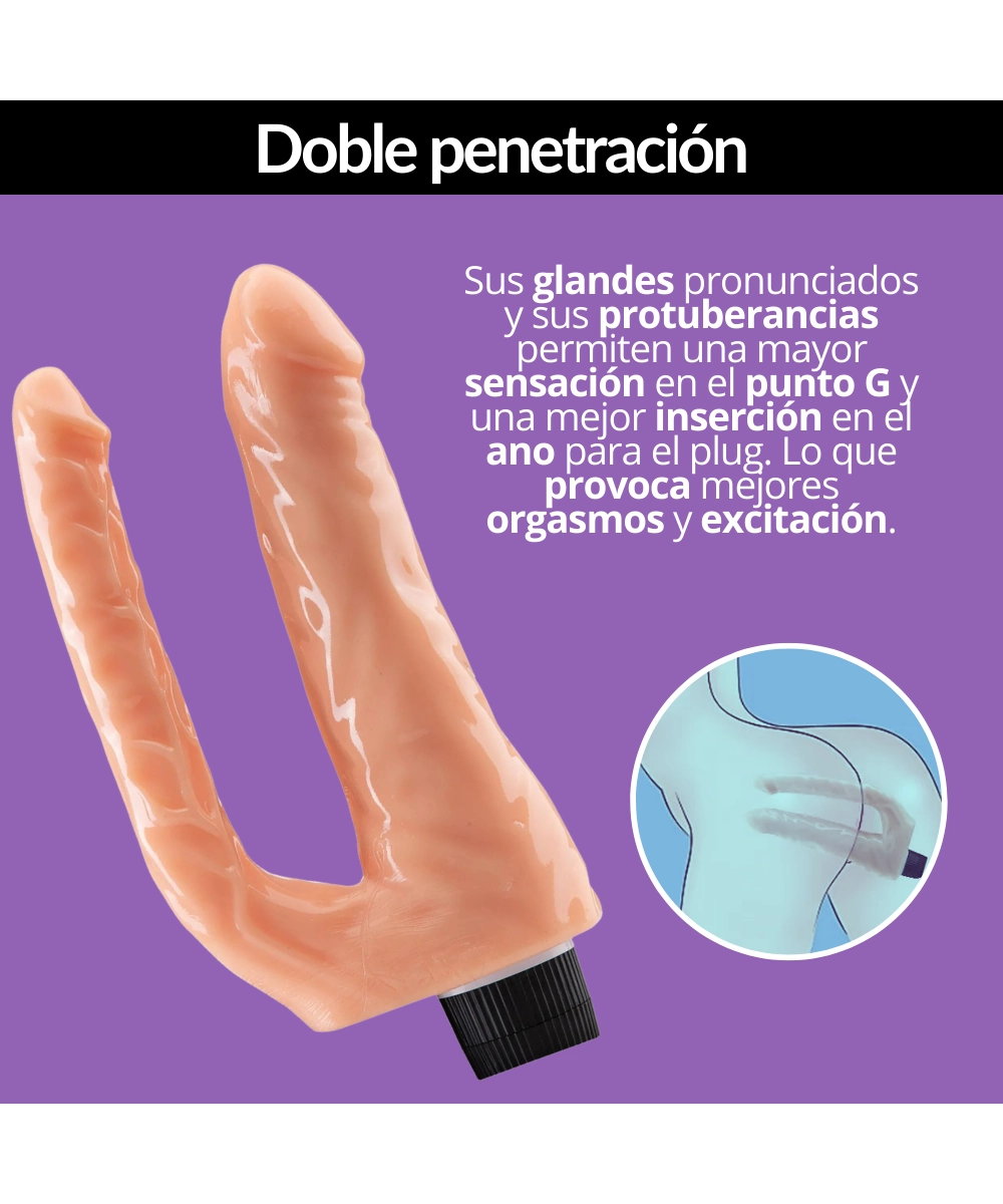 consolador doble cabezal vaginal y anal
